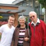 Yakub with Jackie and myself in front of Denham Garden Village restaurant, 29 May 2013.<br />