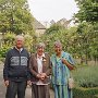 Myself, Sr Theresia Saers JMJ and Jackie in the jMJ garden in s'Hetogenbosch. October 2006.