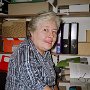 Sue Pratt at her desk in Housetop office. October 2006.