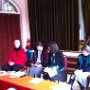 Alan Rainer, myself, Barbara Paskins, Miriam Duignan and Pam Wearing. Party for Housetop friends. February 2012.