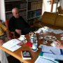 Hans Kueng, Hermann Haering and myself in Tuebingen. September 2012.