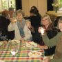 Foreground: Ianthe Pratt, Sr Myra Poole, Lala Winkley and Suzanne Clackson. In the background: Sue Williamson, Ben Clackson, Alicja Baranowska. HT party 2013. 