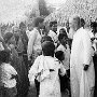 Father Boon MHM of Poluru parish in Kurnool Diocese talking to Catholics in one of the parish outstations.