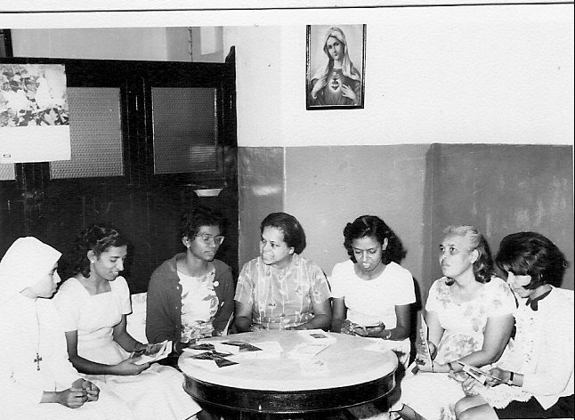 A valiant group of volunteers who helped a lot in our first office at St Patrick's school: Sr Barbara, Gloria, Cecilia, Mrs Braganza, Victoria - I forgot the names of the others.